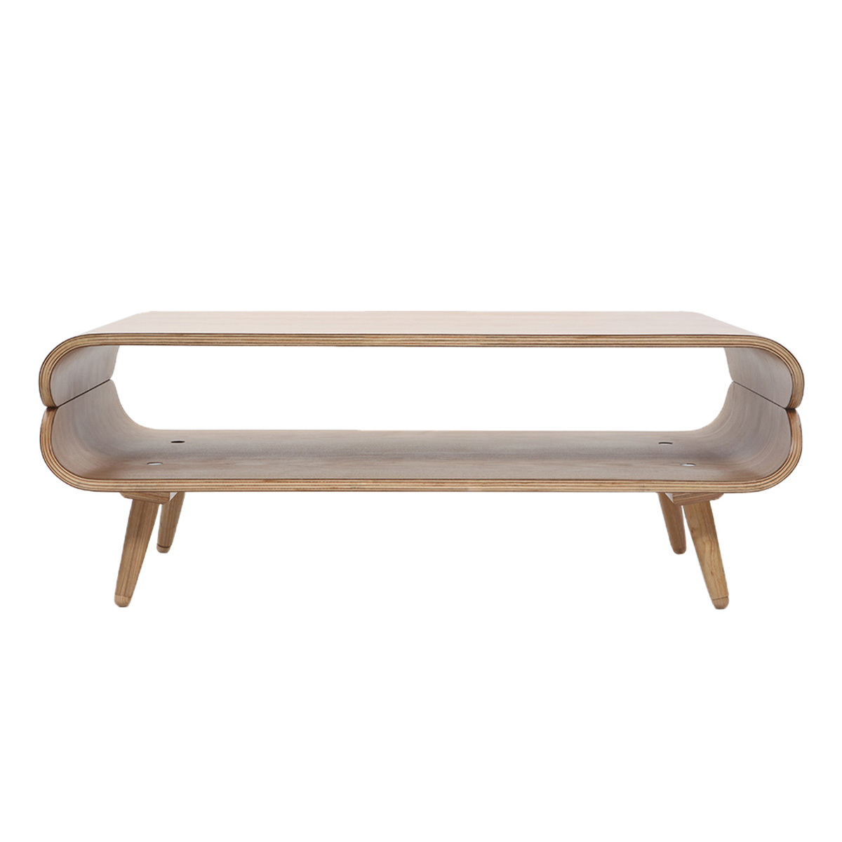 Table basse rectangulaire scandinave bois clair L118 cm TAKLA