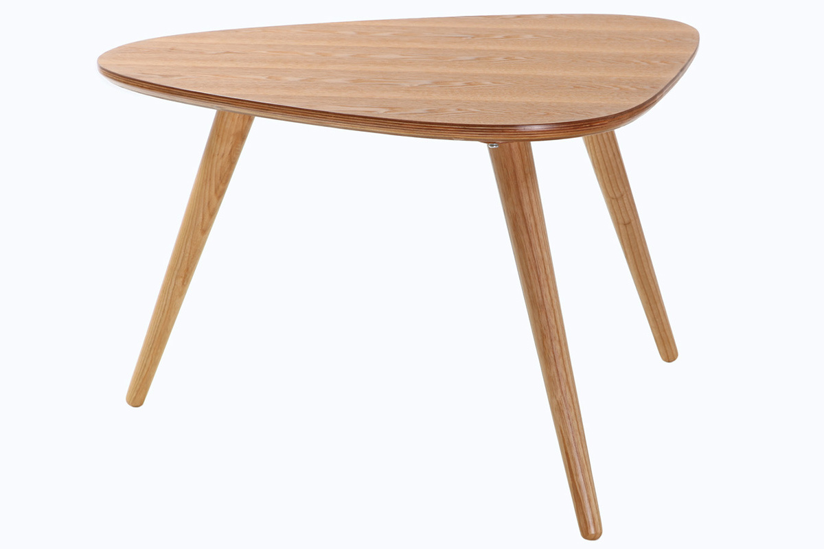 Table basse scandinave bois clair L69 cm ARTIK