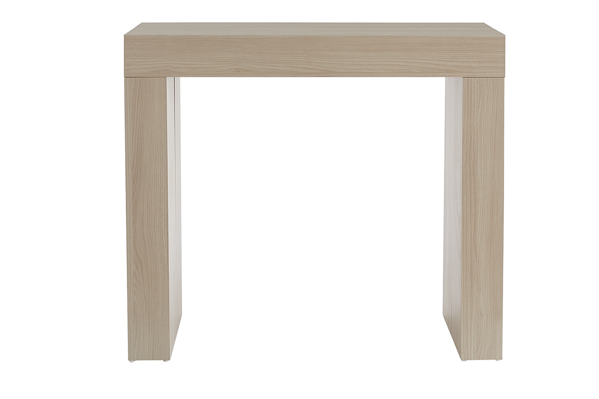 Table console extensible design finition chne L46-291 cm COMO