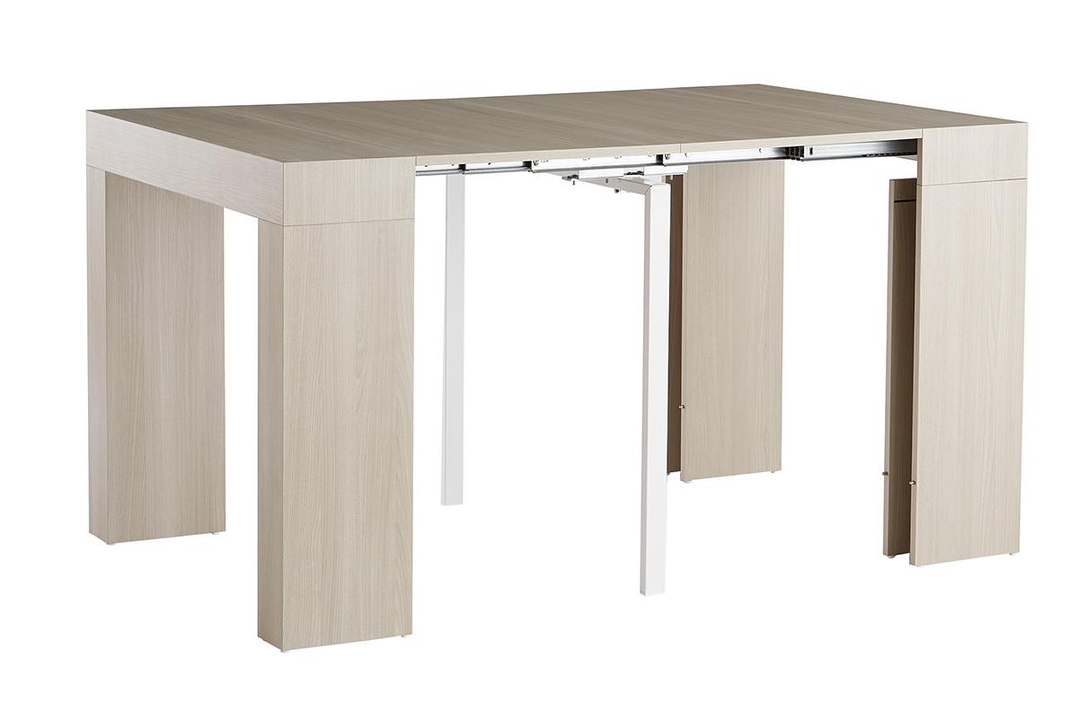 Table console extensible design finition chne L46-291 cm COMO