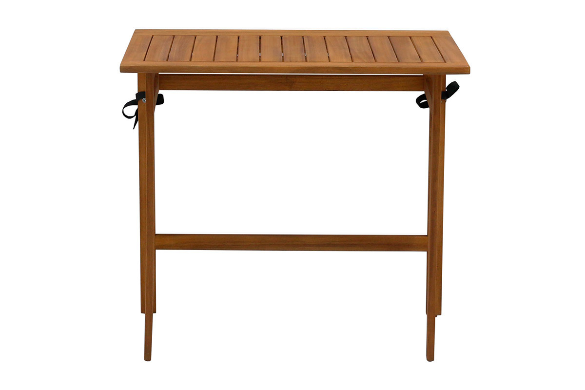 Table de balcon pliante en bois massif L80 cm CARMEN