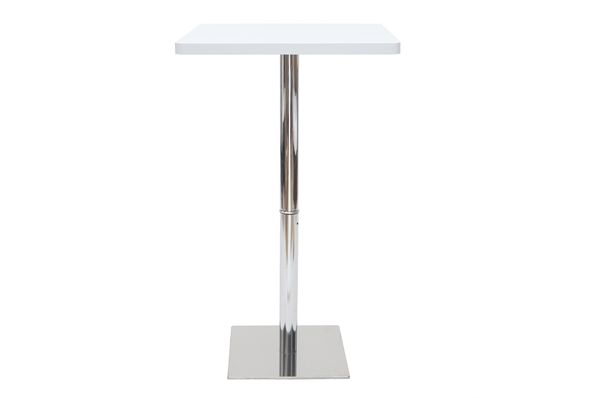 Table de bar carre blanche JACK