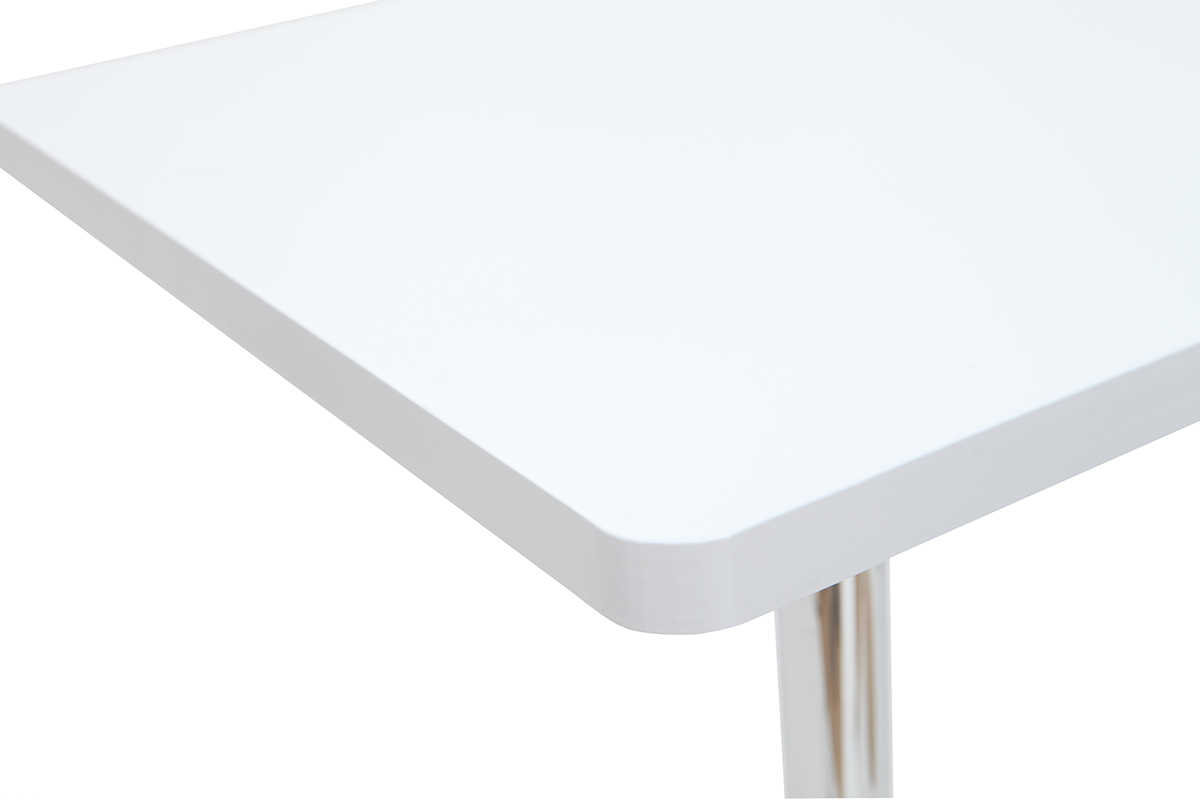 Table de bar carre blanche JACK