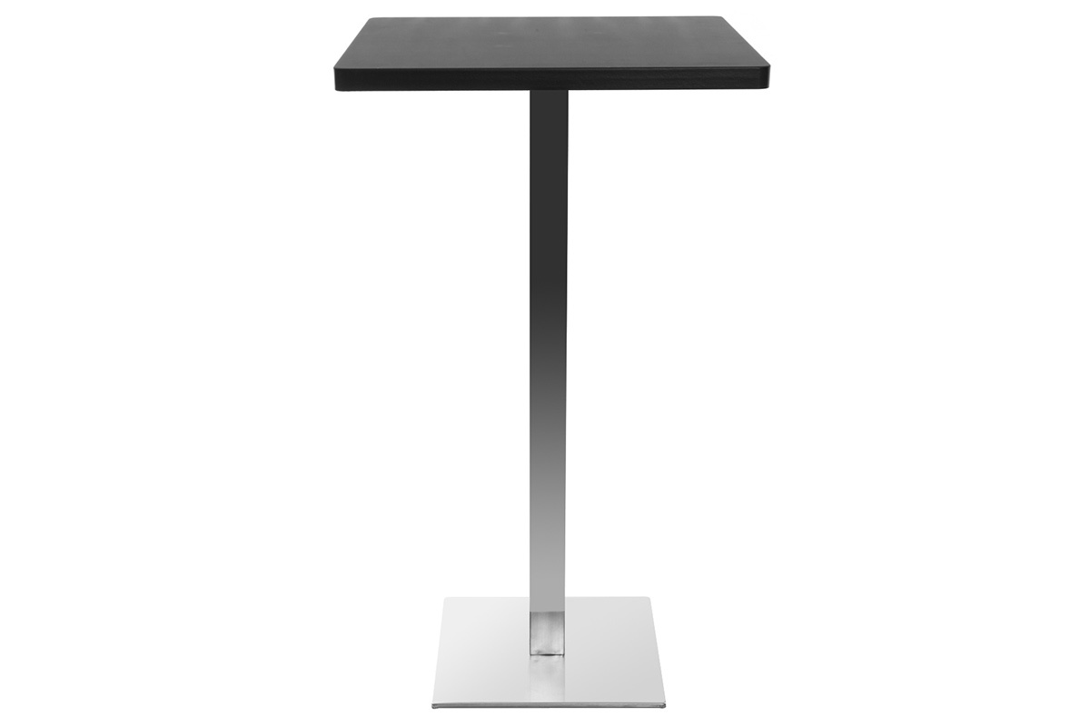 Table de bar design carre noire L60 cm JORY