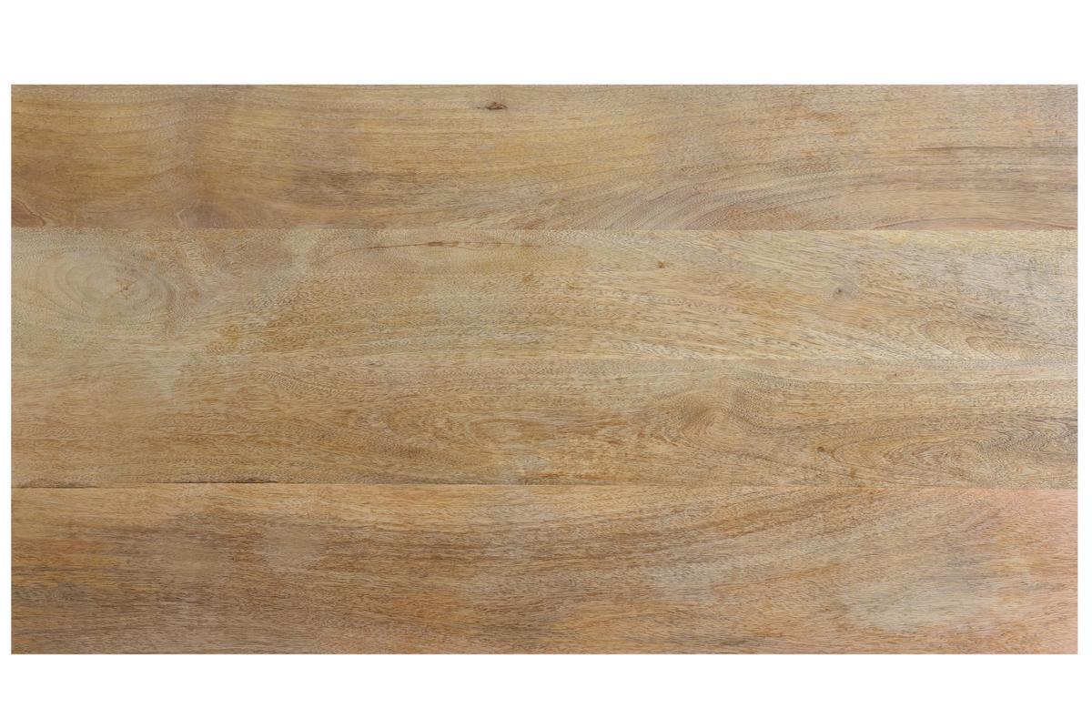 Table de bar en bois manguier massif et mtal dor L130 cm MARGHA