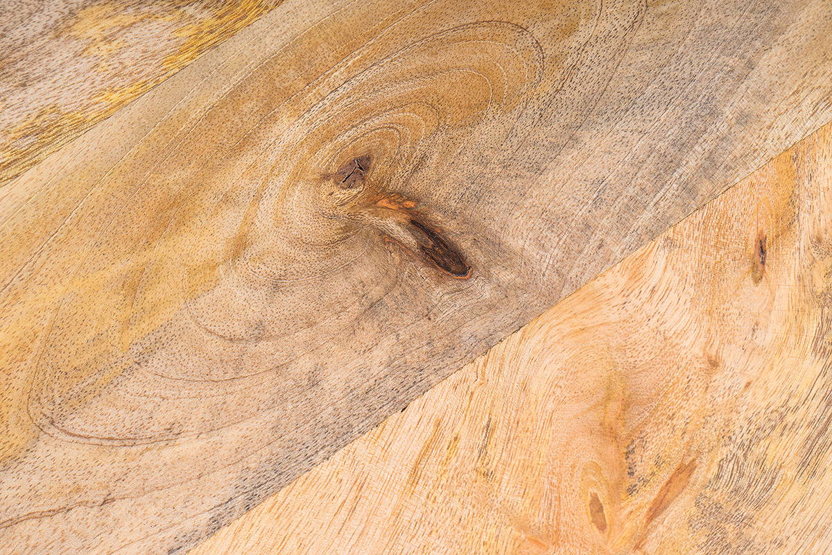 Table de chevet avec tiroir industrielle en bois manguier massif INDUSTRIA