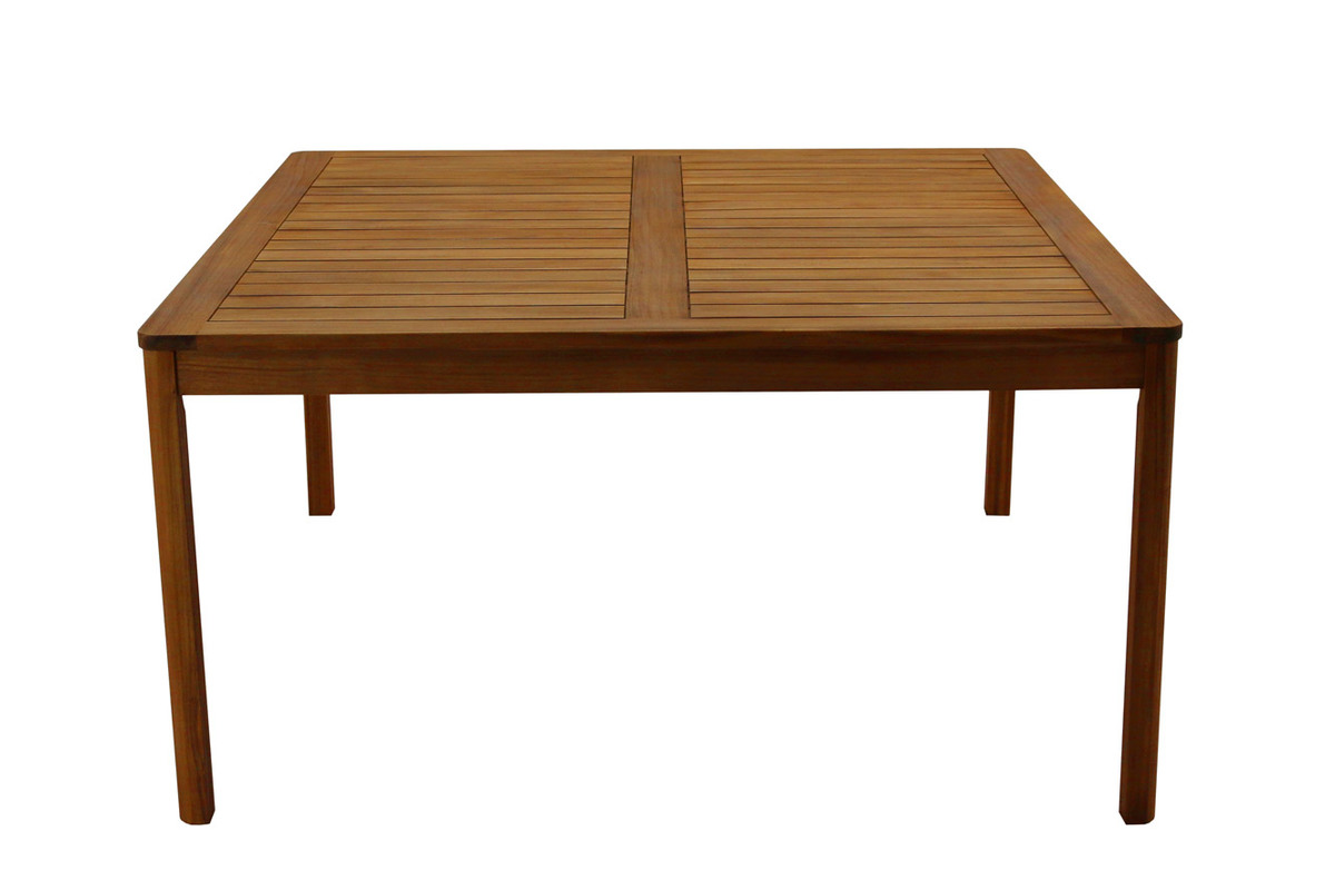 Table de jardin carre en bois massif L147 cm AKIS