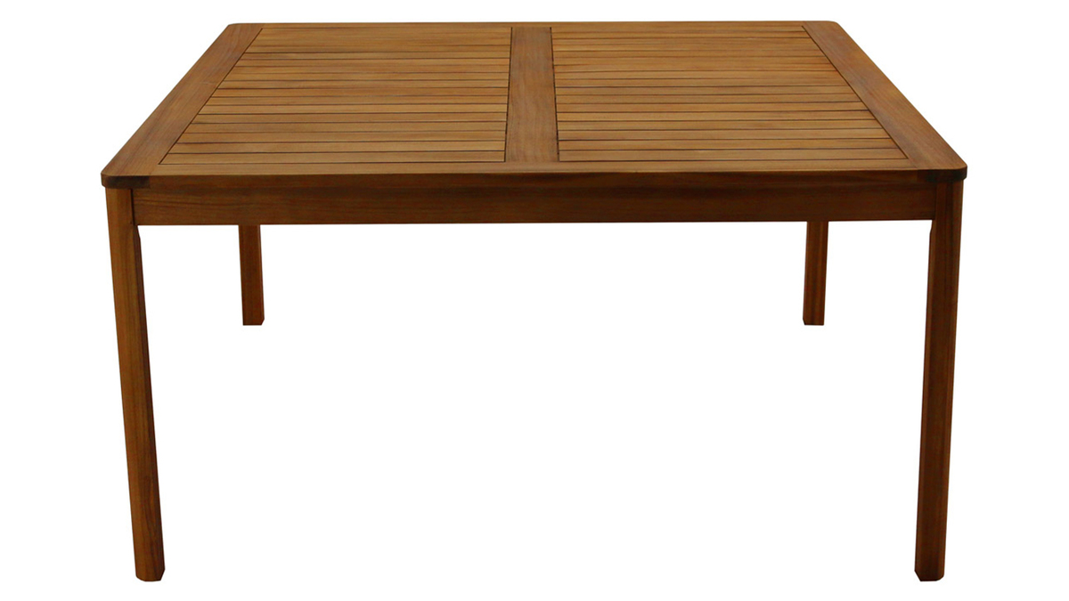 Table de jardin carre en bois massif L147 cm AKIS