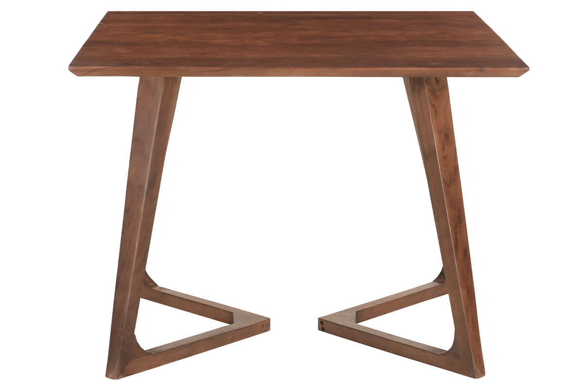 Table design carre en bois massif L100 cm BANDOL