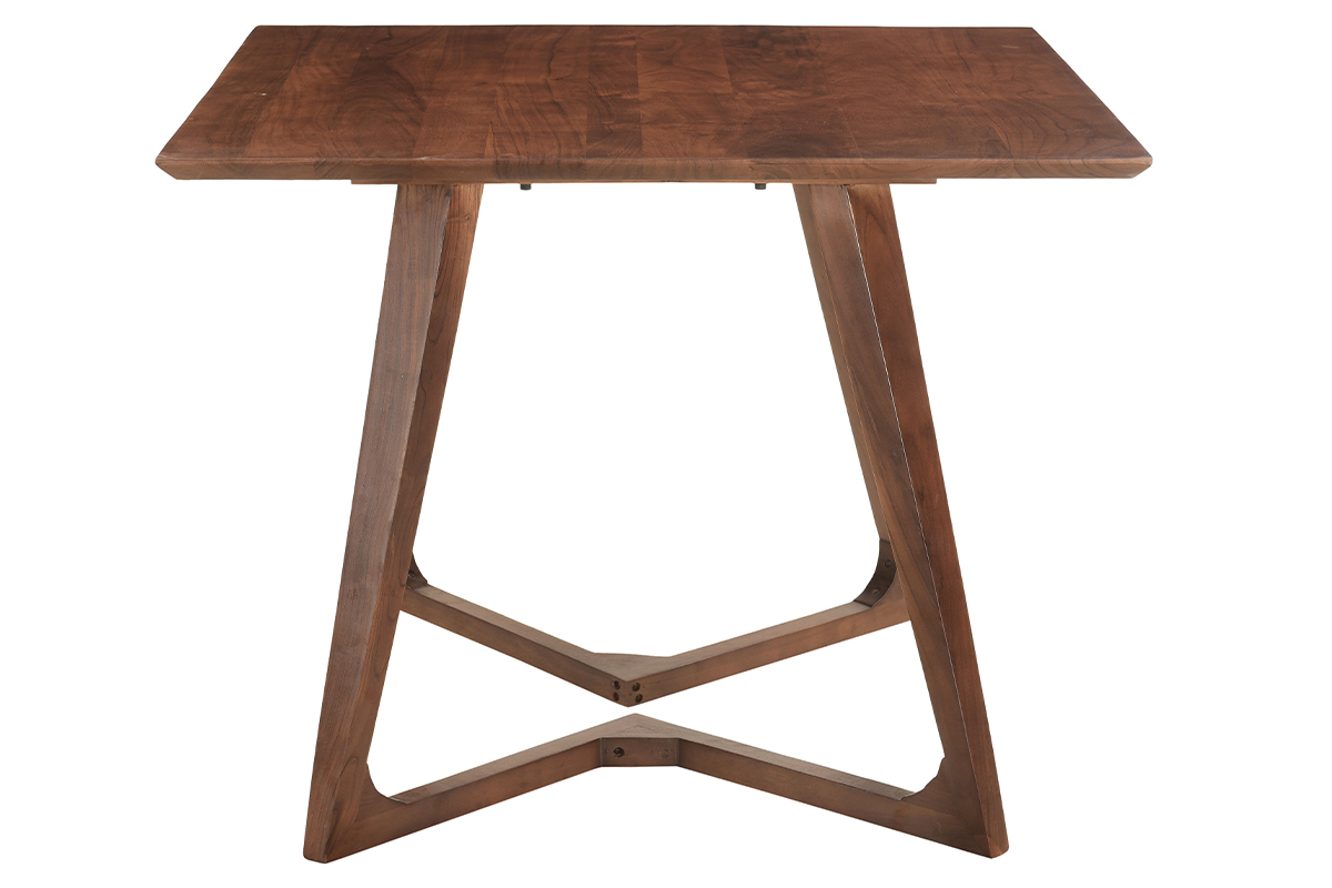 Table design carre en bois massif L100 cm BANDOL