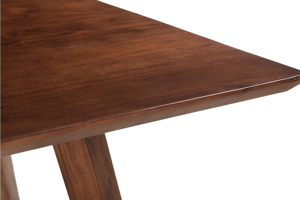 Table design carre en bois massif L100 cm BANDOL