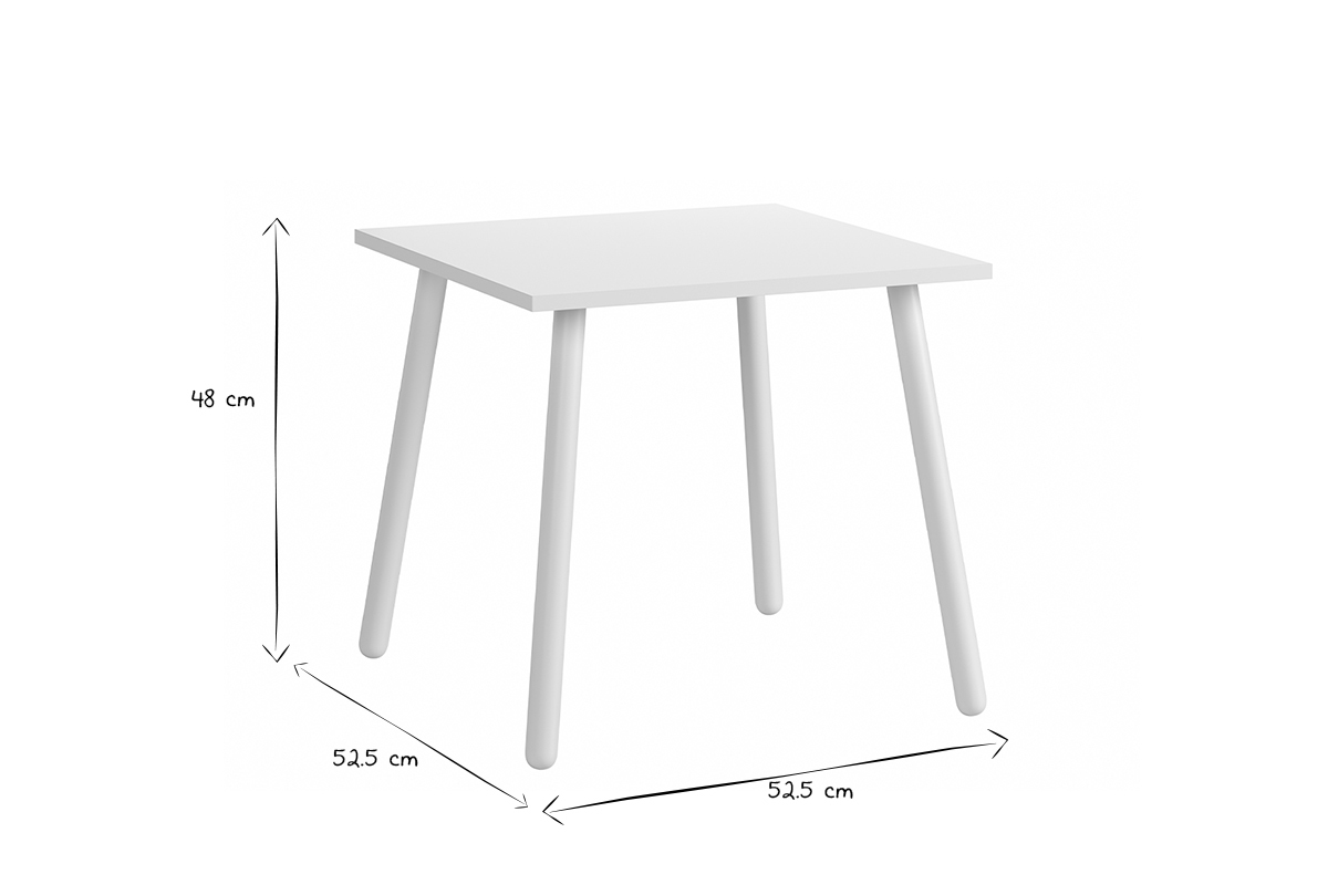 Table enfant blanche FOXY