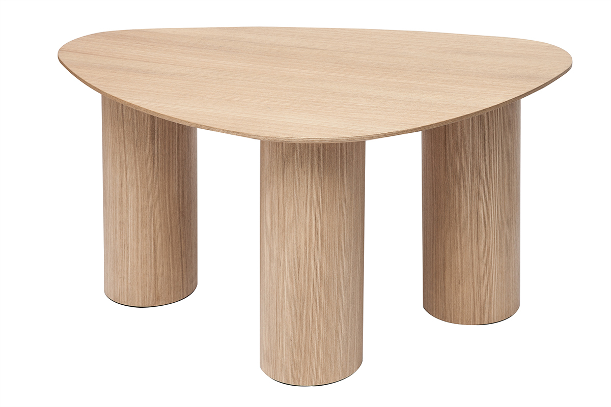 Tables basses gigognes design en bois clair (lot de 2) FOLEEN