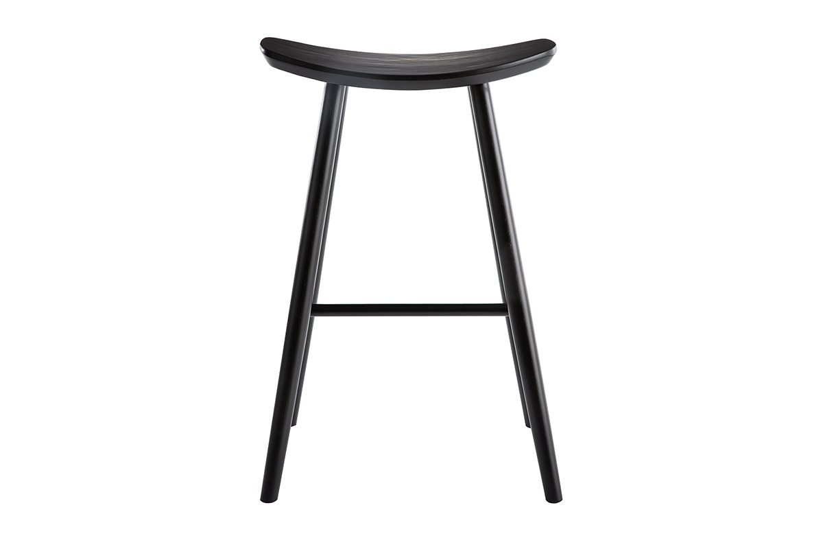 Tabouret de bar design noir 72 cm DEMORY