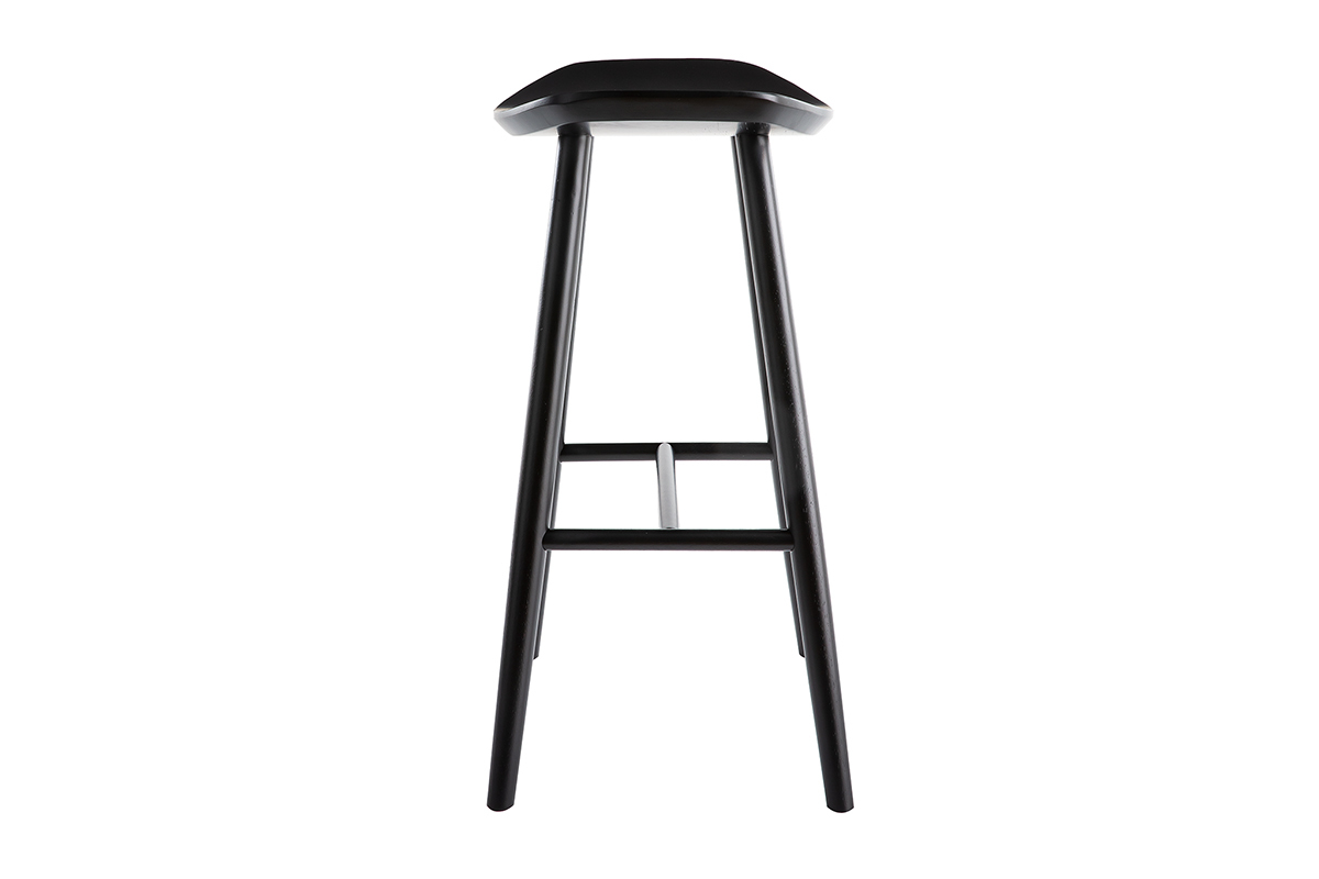 Tabouret de bar design noir 72 cm DEMORY