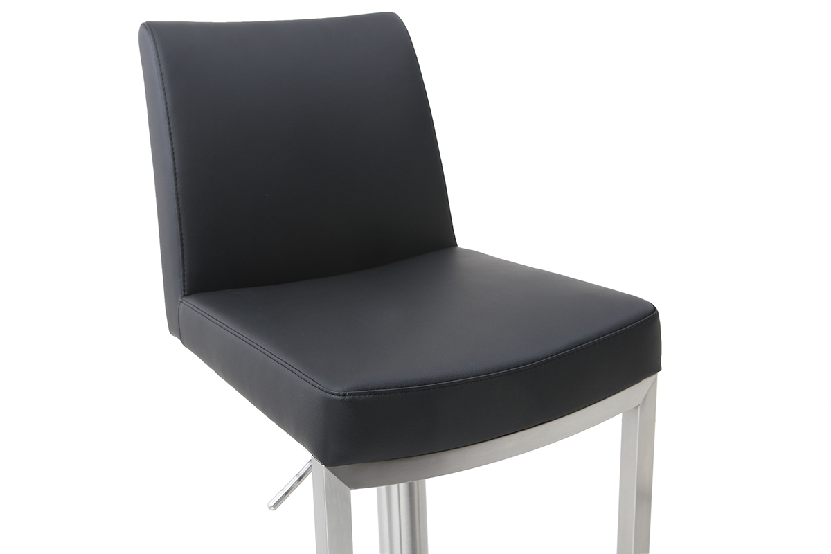 Tabouret de bar design noir KYLE