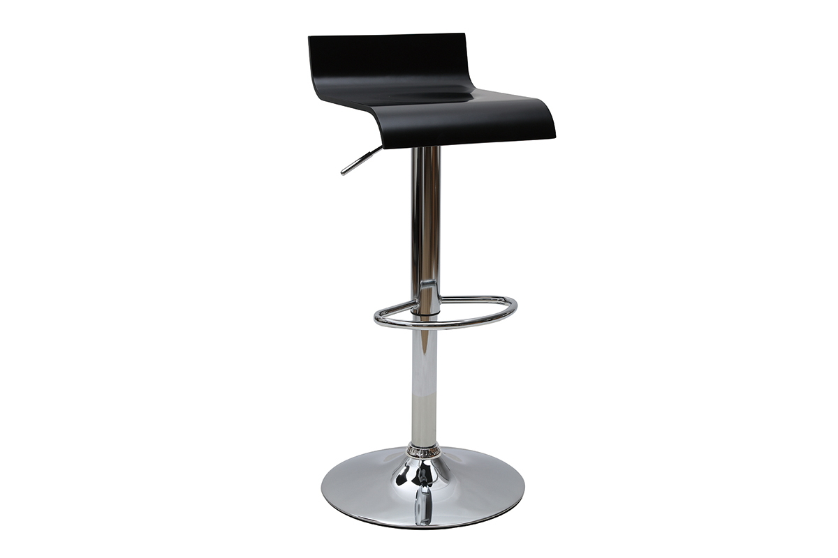 Tabouret de bar design noir SURF V2