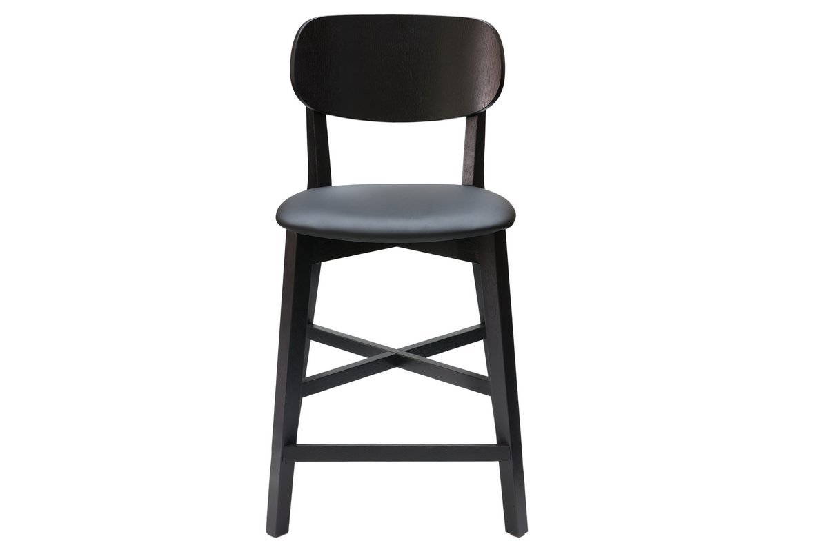 Tabouret de bar noir H65 cm LUCIA