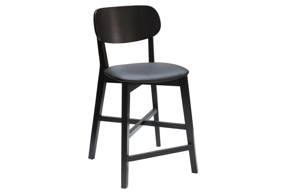 Tabouret de bar noir H65 cm LUCIA