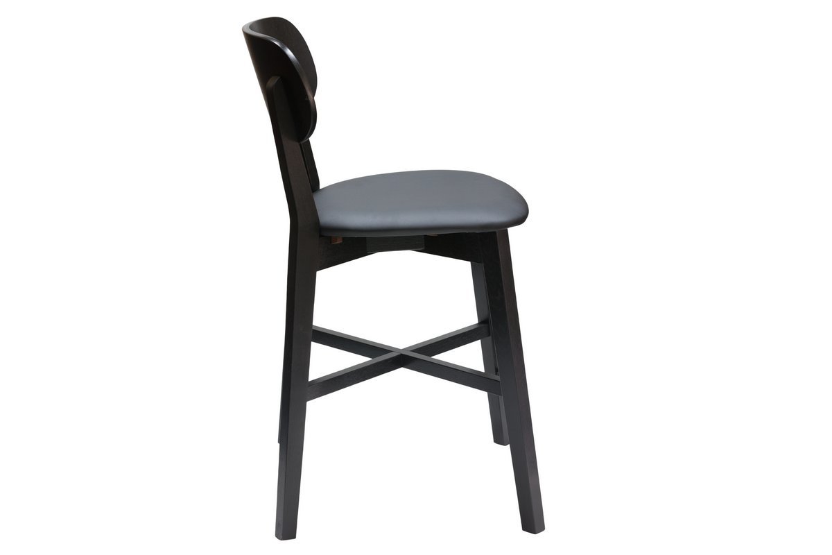 Tabouret de bar noir H65 cm LUCIA