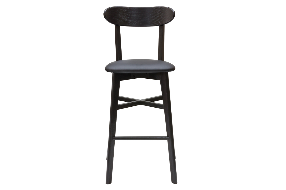 Tabouret de bar vintage noir H75 cm DOVE