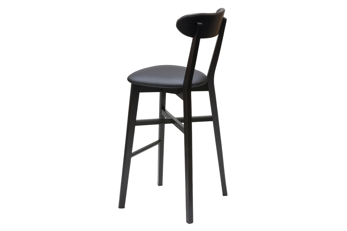 Tabouret de bar vintage noir H75 cm DOVE