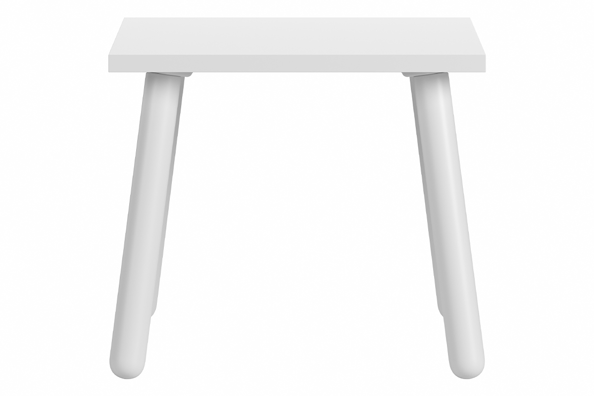 Tabouret enfant blanc FOXY