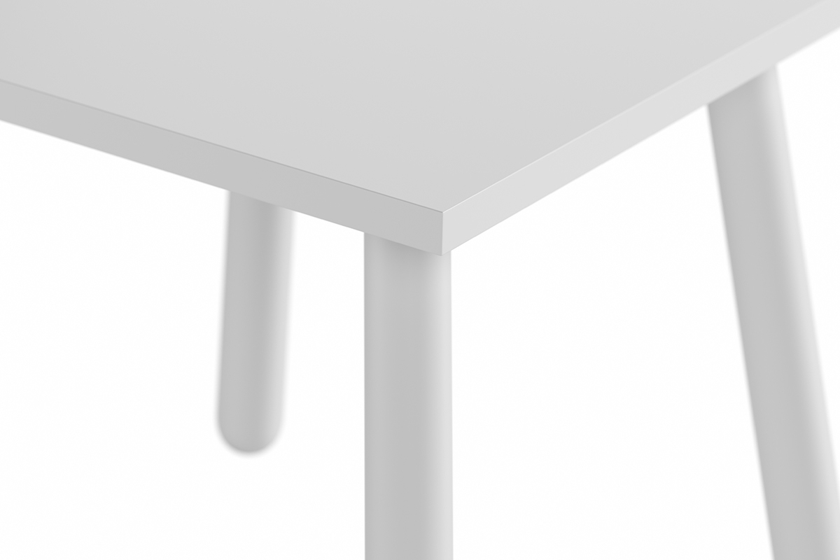 Tabouret enfant blanc FOXY