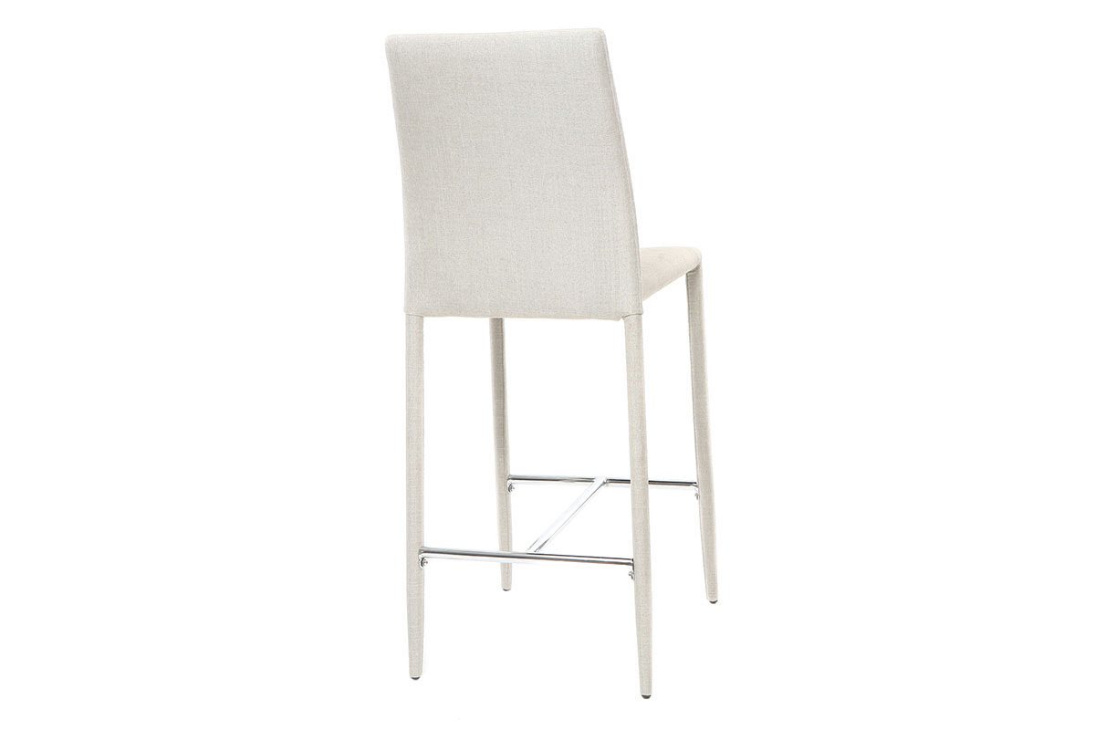 Tabourets de bar design gris clair (lot de 2) TALOS