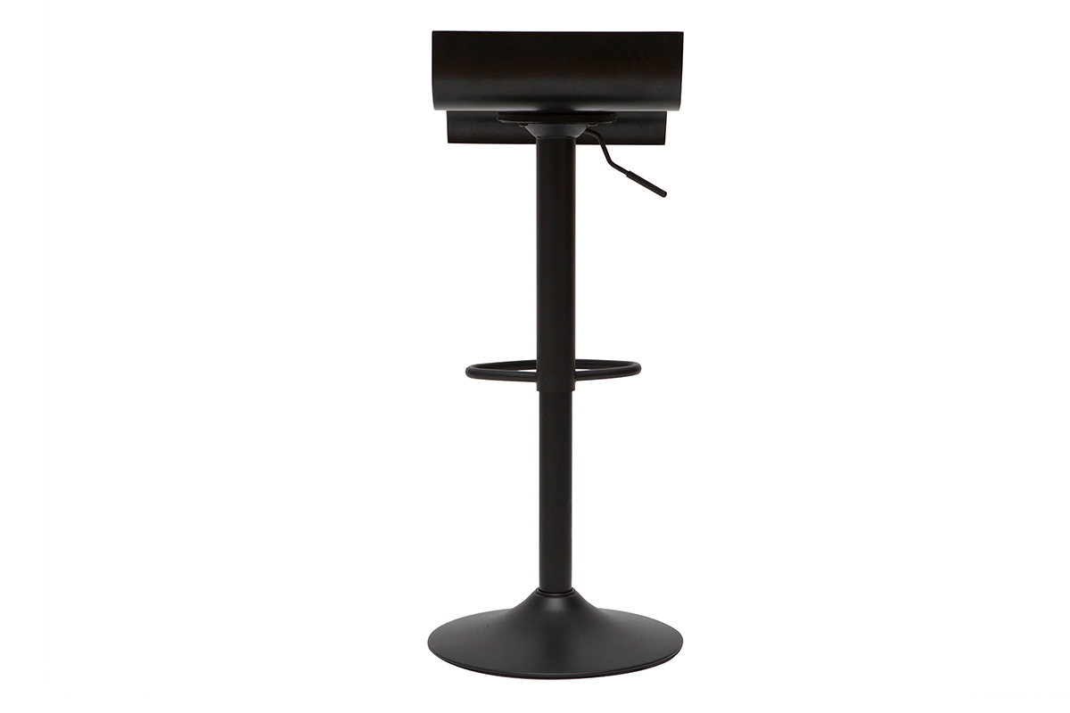 Tabourets de bar design noirs (lot de 2) SURF