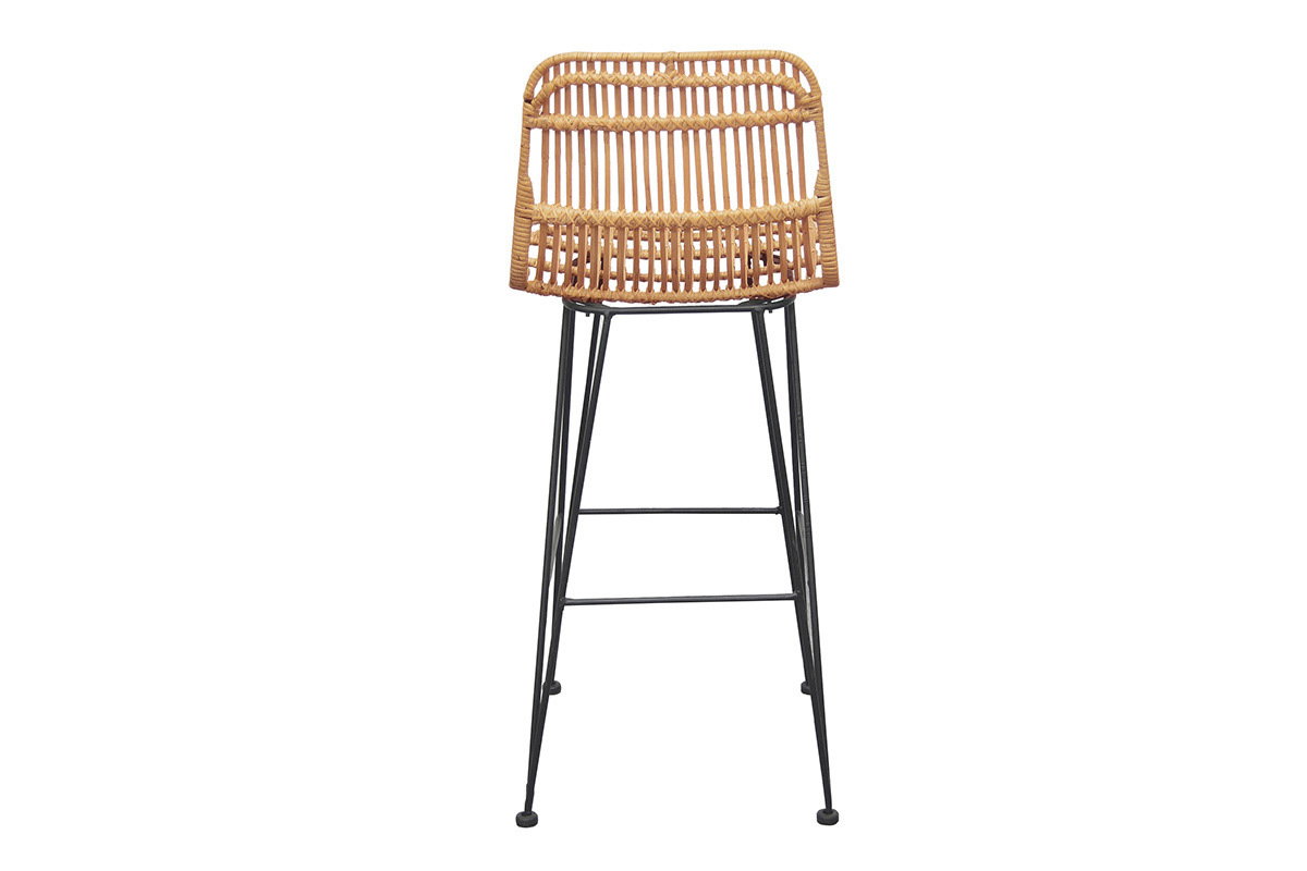 Tabourets de bar en rotin (lot de 2) MALACCA