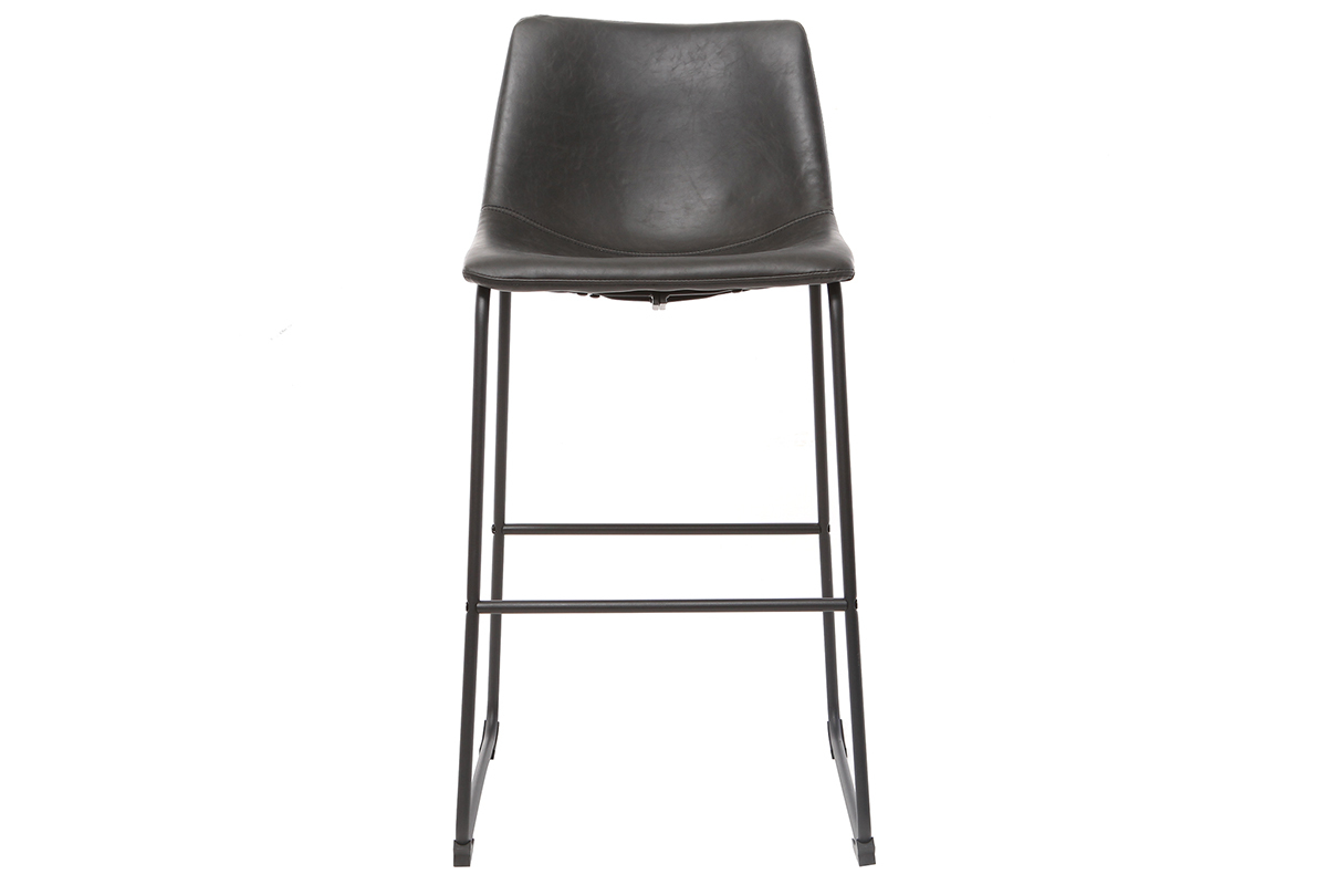 Tabourets de bar vintage noirs 73 cm (lot de 2) NEW ROCK