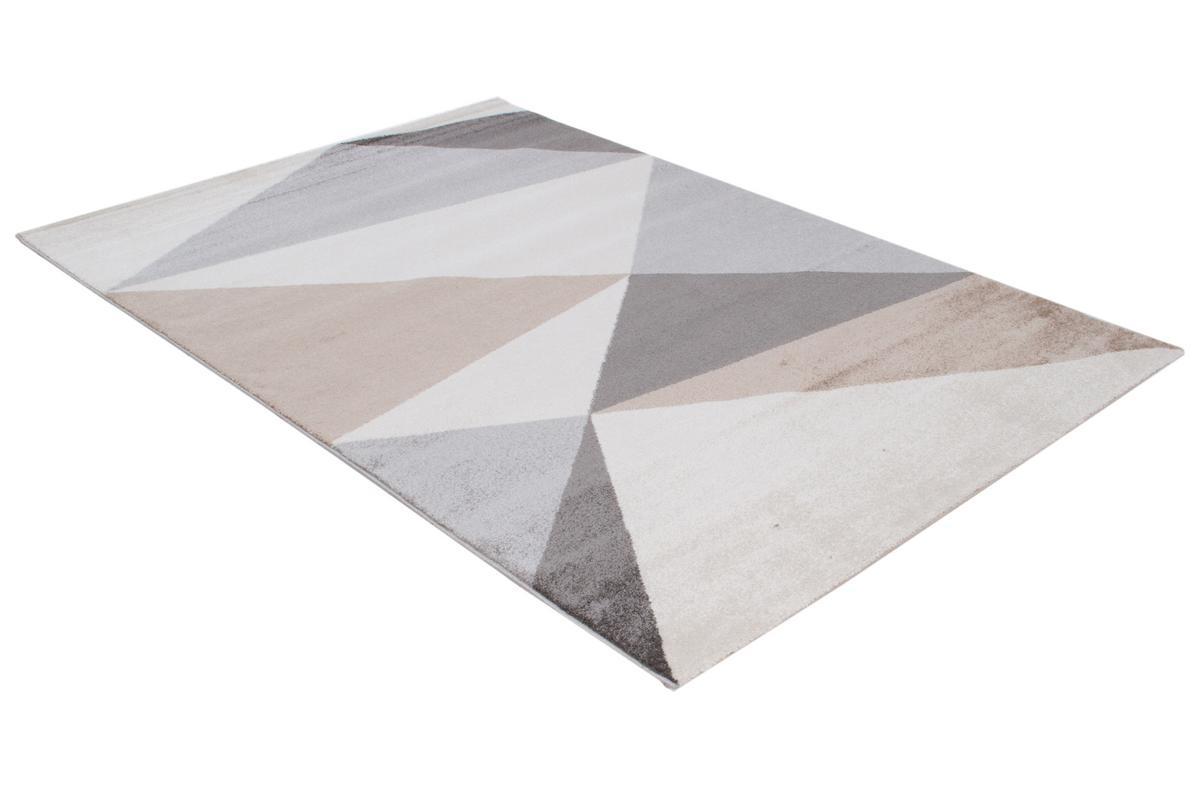 Tapis design blanc, beige et gris 160 x 230 cm TAPEZI