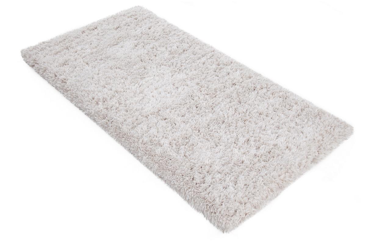 Tapis recycl  poils longs coloris ivoire 60 x 120 cm AIMEE