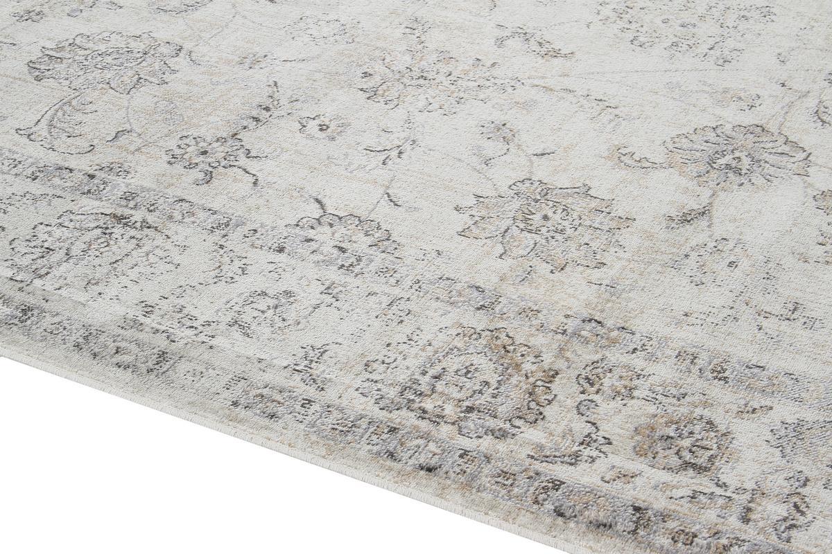 Tapis vintage en viscose avec motifs gris 160 x 230 cm RYAD