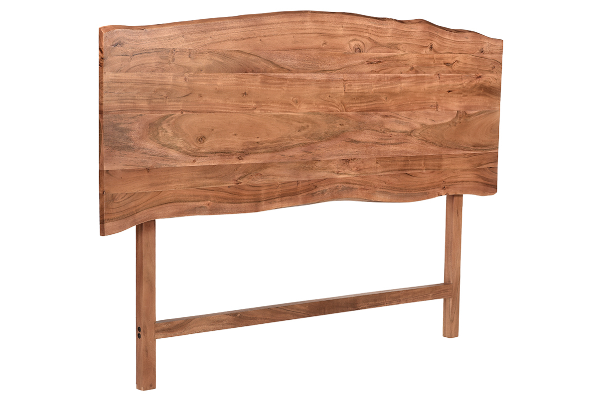 Tte de lit  poser en bois massif L160 cm BOHEMIAN