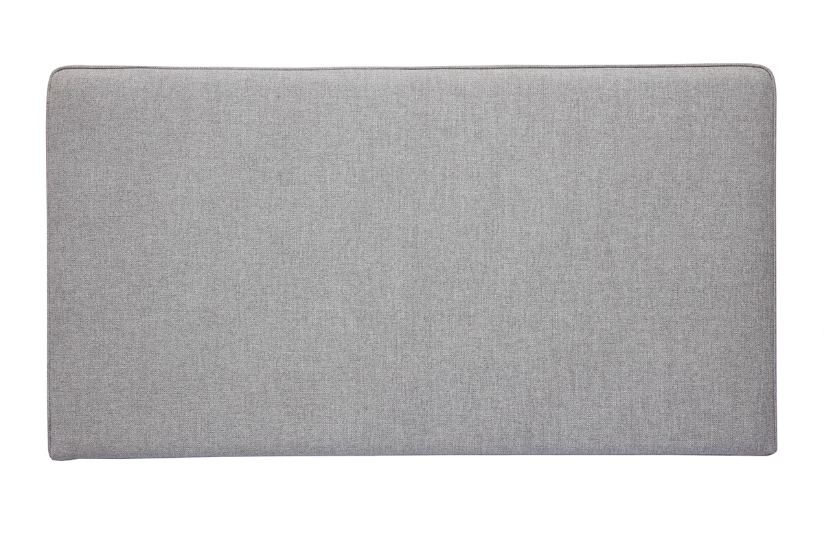 Tte de lit  suspendre en tissu gris L140 cm LILY