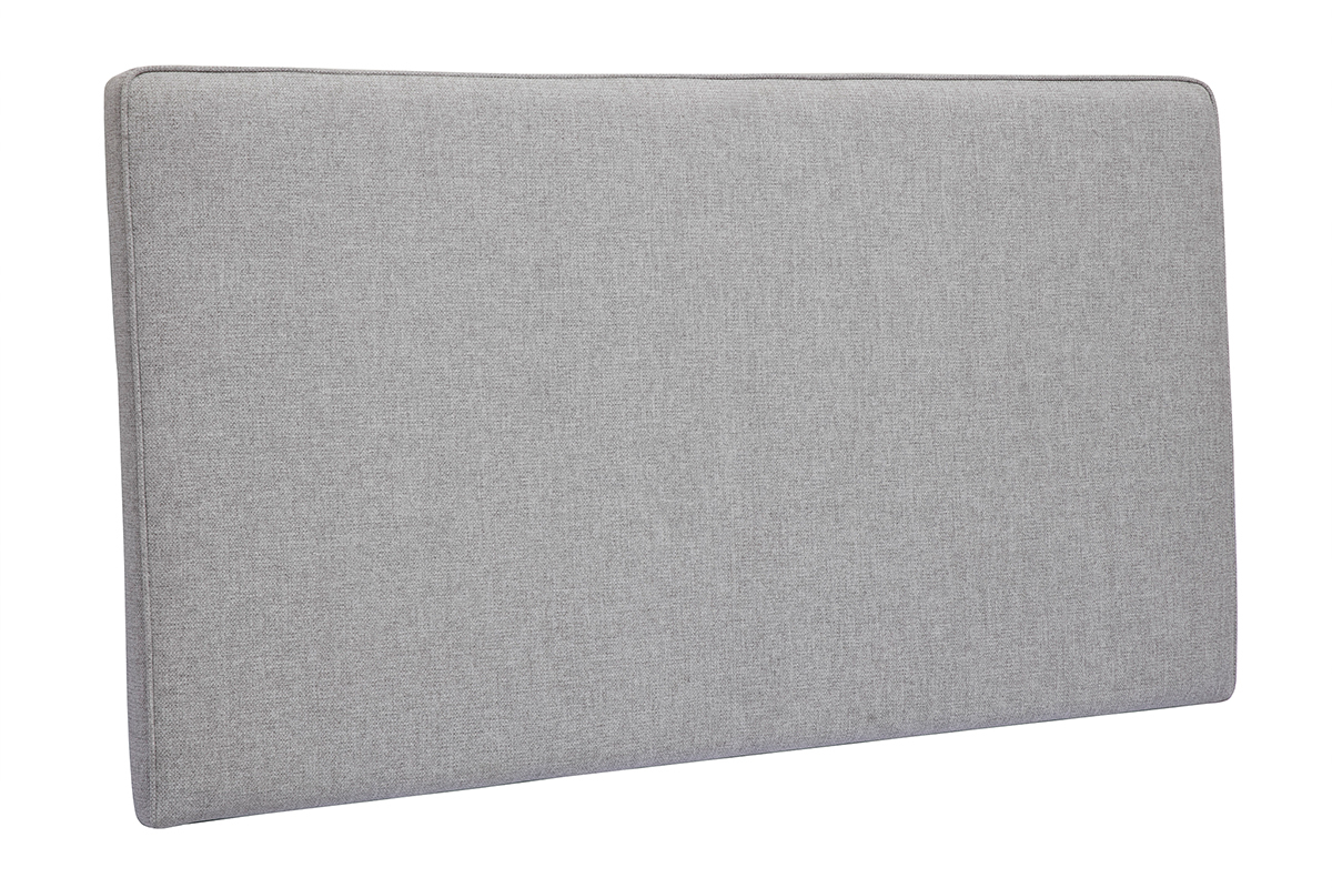 Tte de lit  suspendre en tissu gris L140 cm LILY