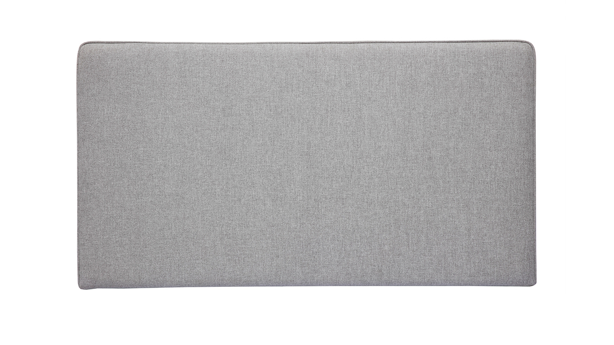 Tte de lit  suspendre en tissu gris L140 cm LILY