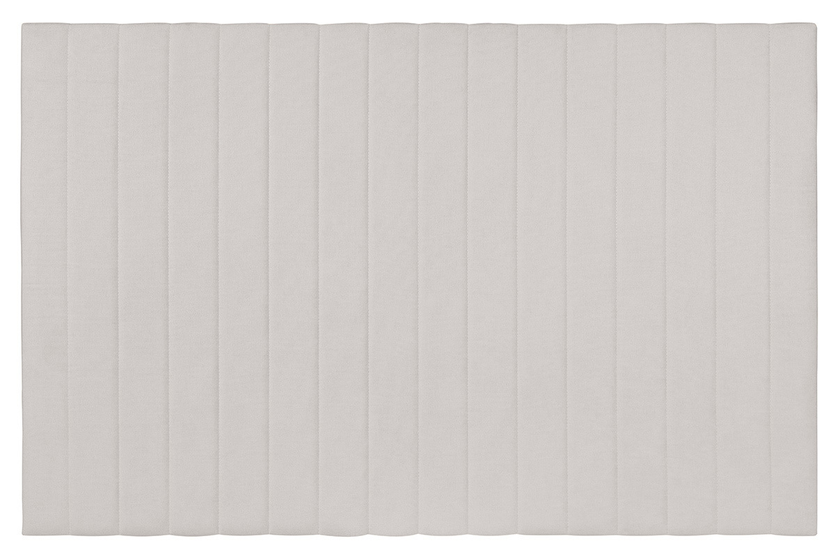 Tte de lit en tissu beige L170 cm NEHA