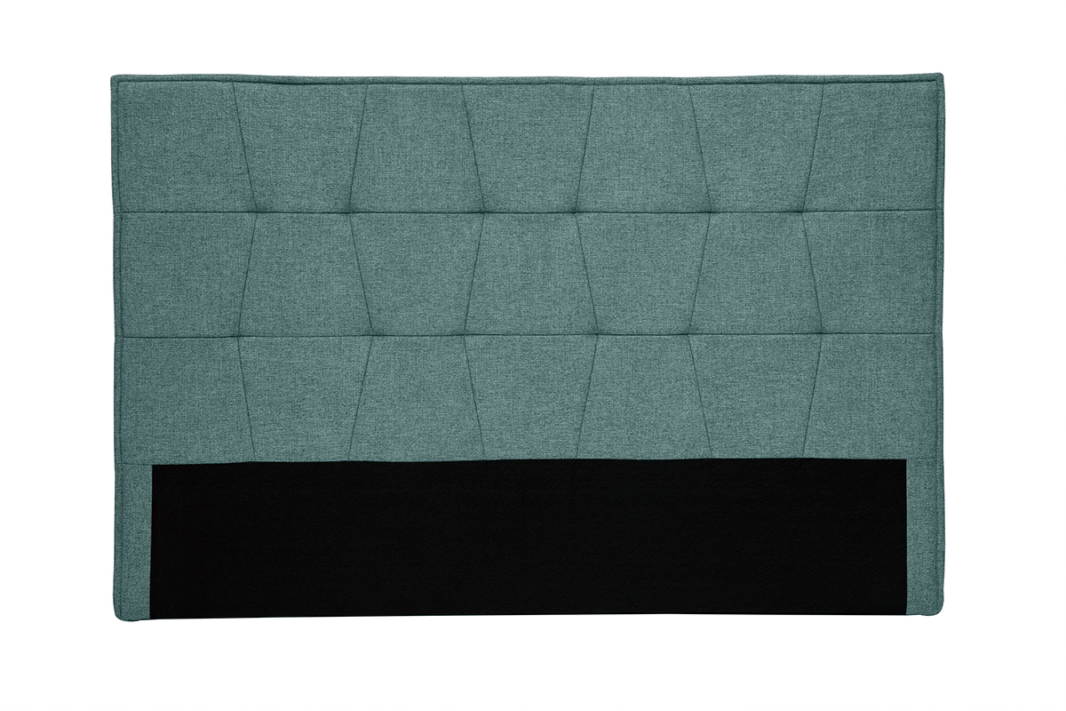 Tte de lit en tissu vert de gris L170 cm SUKA